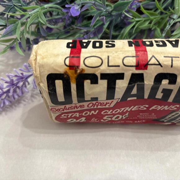 1950’s Vintage Colgates Octagon All Purpose Soap Large Size Discontinued, Coupon - Picture 8 of 8